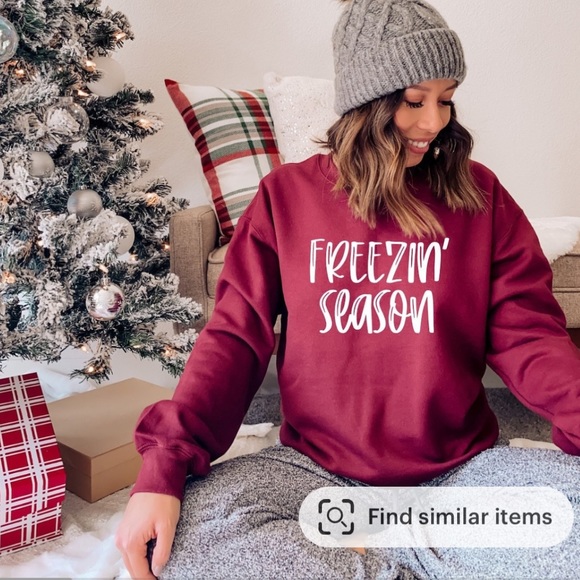 Freezin’ Season Sweatshirt NEW, size large, Cold Weather Sweater - Picture 5 of 5